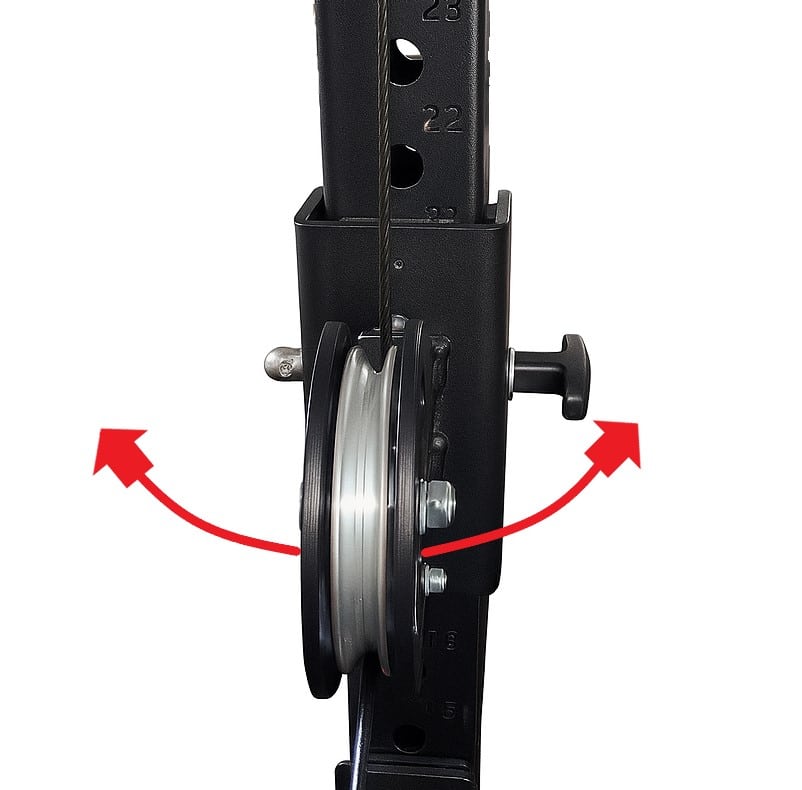 Rolle-mittig-mit Pfeilen Pro line 180 Grad Motion Pulley
